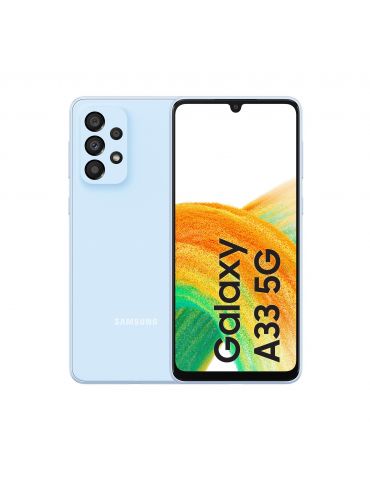 Samsung Galaxy A33 5G SM-A336B 16,3 cm (6.4") Dual SIM hibrid Android 12 USB tip-C 6 Giga Bites 128 Giga Bites 5000 mAh Albastru
