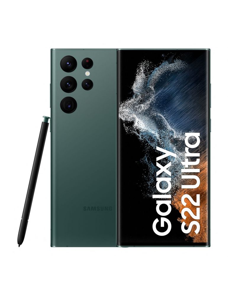 Telefon mobil Samsung Galaxy S22 Ultra, 256GB, 12GB RAM, Dual SIM, 5G, Verde