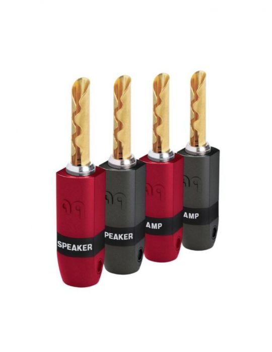 Mufa banana audioquest suregrip 300 gold plated pana la 6mm grosime (set 4 buc) Audioquest - 1