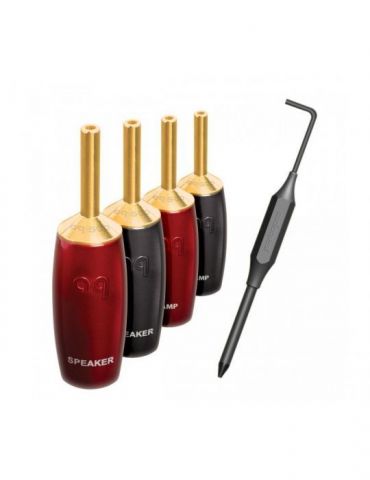 Mufa banana high-end audioquest 500 series gold plated (set 4 buc) Audioquest - 1 - Tik.ro