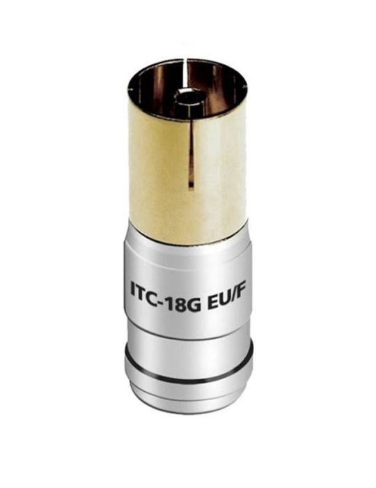 Mufa coax f pentru cablu coaxial audioquest itc-18g eu cod 68-012-53 Audioquest - 1