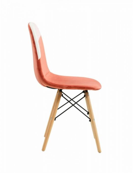 Set 2 scaune stil scandinav - coral Heinner - 1