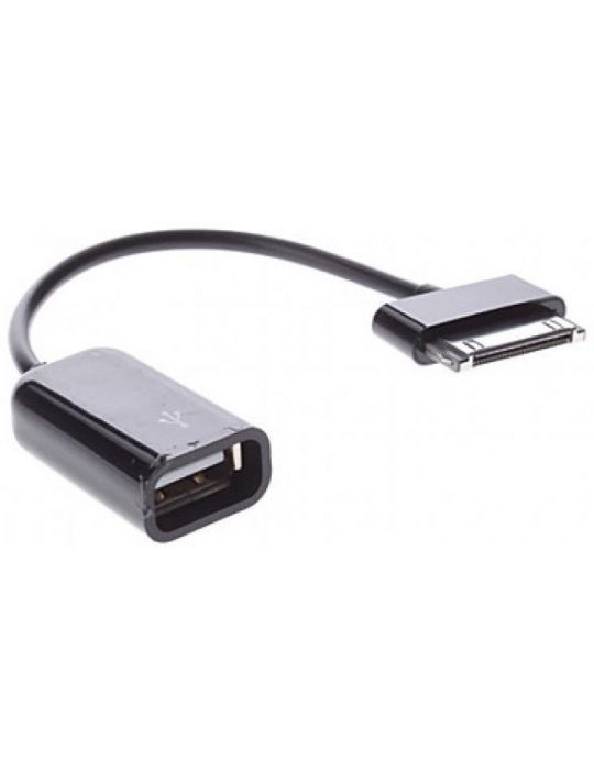 Techly I-SAM-EXT20 cabluri pentru telefoanele mobile Negru 0,2 m USB A Samsung 30-pin Techly - 1