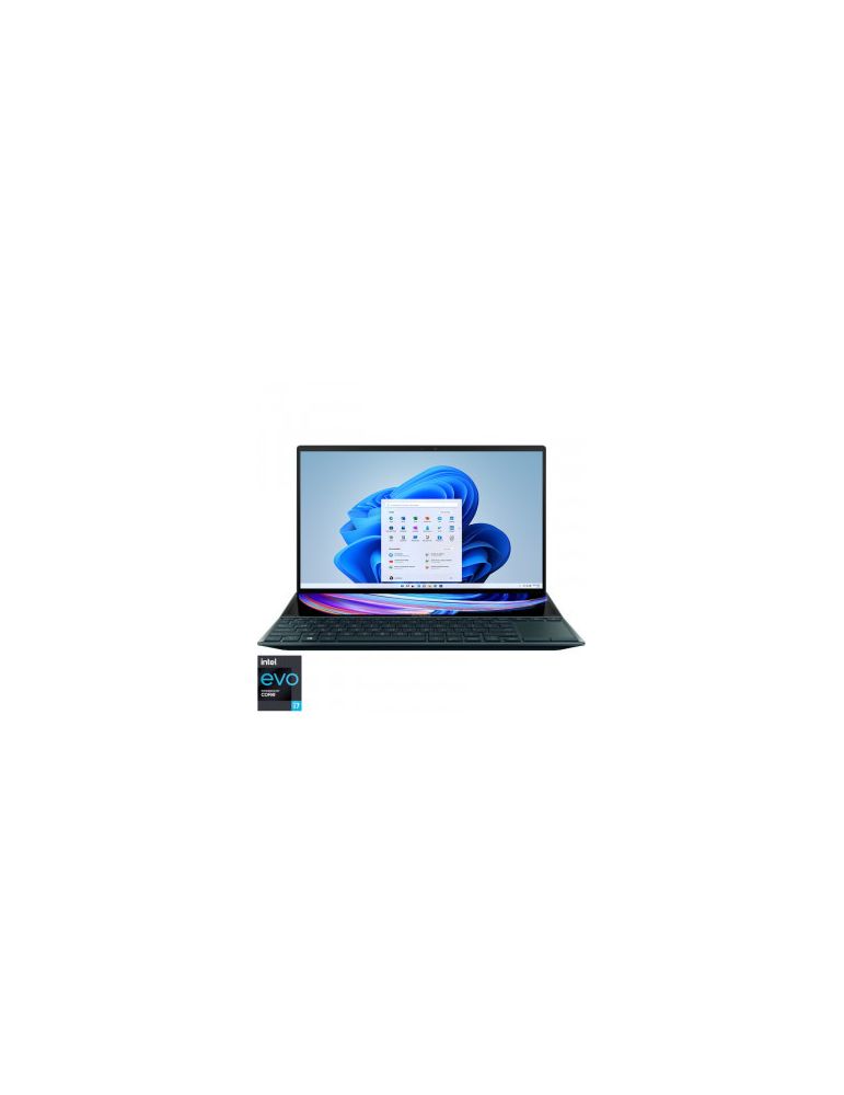 Laptop Asus Zenbook Duo 14, 14.0",Intel Core i5-1155G7, 16GB LPDDR4X, 512GB SSD, Win 11 Pro, Celestial Blue
