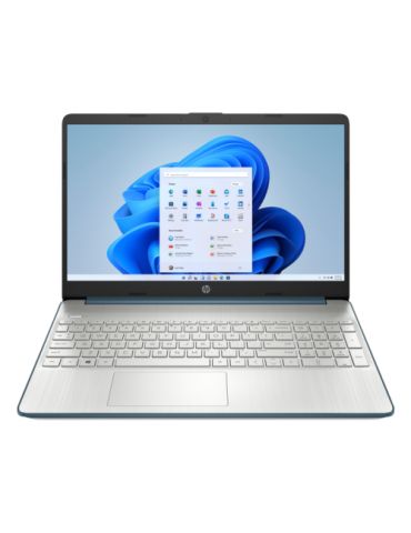 Laptop HP 15S-FQ5018NQ, Intel Core i5-1235U, 15.6inch, RAM 8GB, SSD 512GB, Intel Iris Xe Graphics, Windows 11 Home, Spruce Blue 