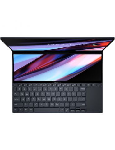 Ultrabook ASUS 14.5''Zenbook Pro 14 Duo OLED UX8402ZA,Intel Core i7-12700H,16GB DDR5,1TB SSD,Intel Iris Xe,Win 11 Pro,Tech Black