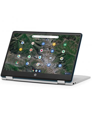 Ultrabook HP 14'' Chromebook x360 14A-CA0000NN,Intel Pentium Silver N5030,4GB DDR4,128GB,Chrome OS,Blue Hp - 10