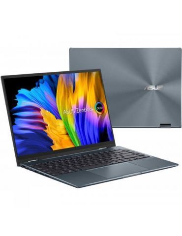 Laptop ASUS Zenbook 14 Flip OLED UP5401EA-KN110X, i5-1135G7,14",RAM 8GB,SSD 512GB,Intel Iris Xe Graphics,Win 11 Pro,Pine Grey As