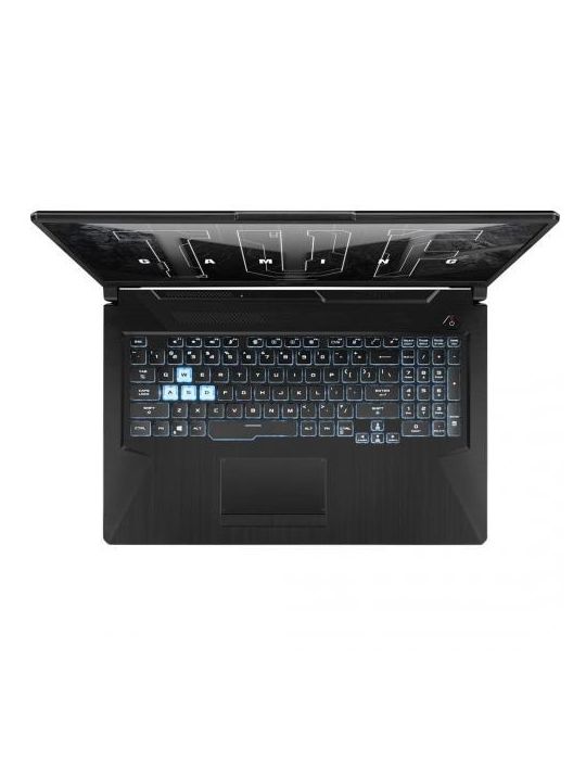 Laptop ASUS TUF Gaming F17 FX706HC-HX011,i5-11400H,17.3",RAM 8GB, SSD 512GB,nVidia GeForce RTX 3050 4GB,No OS,Graphite Black Asu