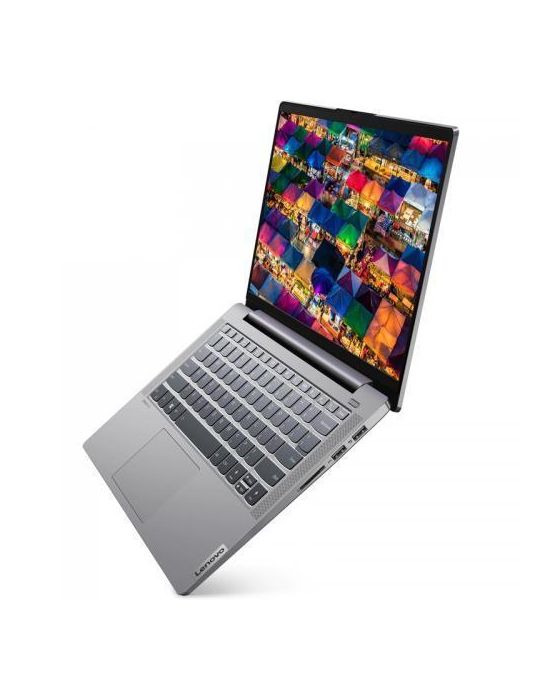 Laptop Lenovo IdeaPad 5 14ITL05, Intel Core i5-1135G7, 14inch, RAM 8GB, SSD 512GB, Intel Iris Xe Graphics, No OS, Platinum Grey 