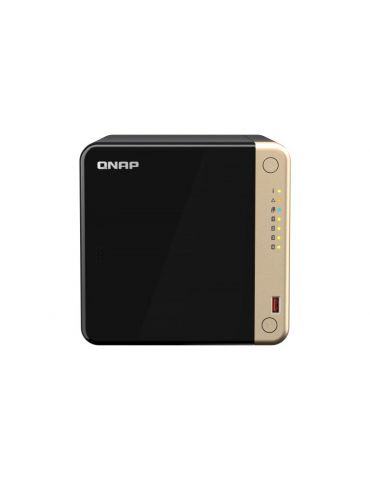QNAP TS-464-4G NAS & servere de stocare a datelor Tower Ethernet LAN Negru Qnap - 1 - Tik.ro