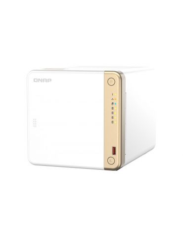 QNAP TS-462-2G NAS & servere de stocare a datelor Tower Ethernet LAN Alb N4505 Qnap - 2