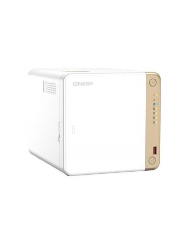 QNAP TS-462-2G NAS & servere de stocare a datelor Tower Ethernet LAN Alb N4505 Qnap - 3