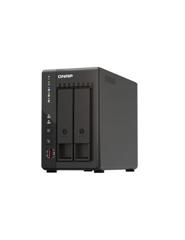 QNAP TS-253E NAS Tower Ethernet LAN Negru J6412 Qnap - 1 - Tik.ro