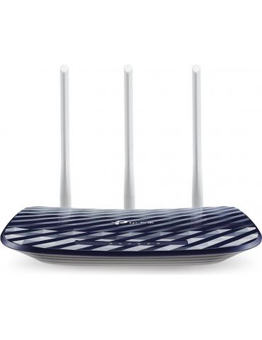 Router tp-link wireless  750mbps 4 porturi 10/100mbps 3 antene ext dual band ac750 auch_archer c20 (include timbru verde 1.5  Tp - Tik.ro