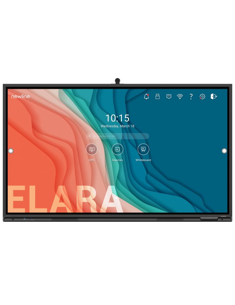 Display interactiv Newline Elara, 75", 3840 x 2160 pixeli, Negru