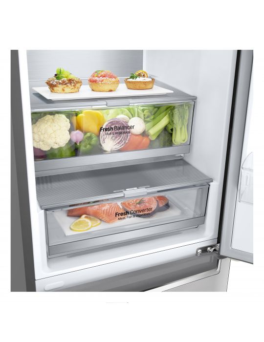 LG GBB72NSUGN combină frigorifică De sine stătător 384 L D Din oţel inoxidabil Lg - 10