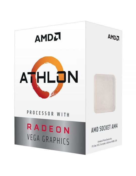 Amd cpu desktop 2c/4t athlon 200ge (3.2ghz5mb35wam4) box with radeon Amd - 1
