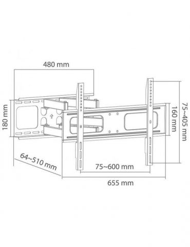 Suport tv 37-80 inch cabletech Cabletech - 1