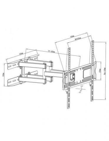 Suport tv de perete 26-55 inch cabletech Cabletech - 1