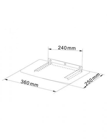 Suport perete polita sticla dvd/blu-ray Cabletech - 1