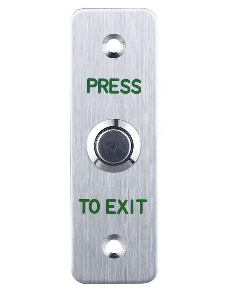 Buton de iesire, otel inoxidabil, gri