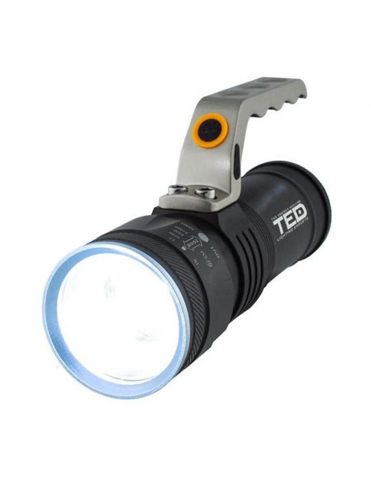 Lanterna 10w aluminiu cu acumulator 2x 18650 TED Electric - 1