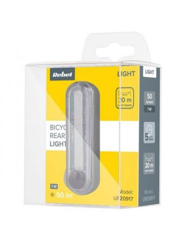 Lampa spate bicicleta led cob incarcare usb  - 1