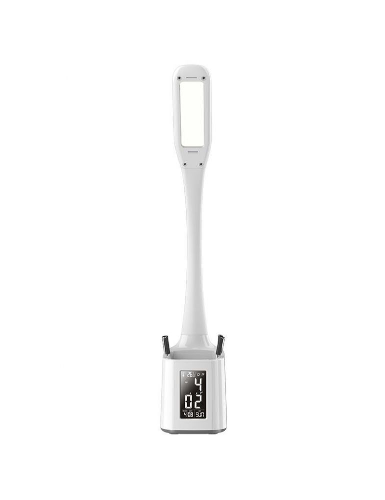 Lampa birou 7w pencil box platinet