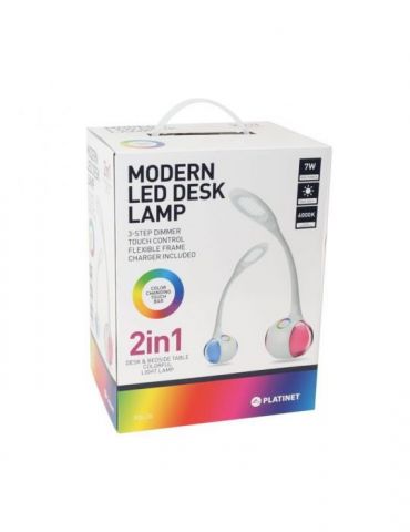 Lampa birou lumina veghe baterie 2400 mah pla Platinet - 1