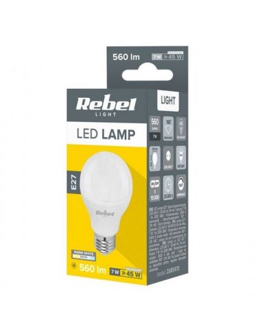 Bec led 7w g45 e27 3000k 230v Vipow - 1
