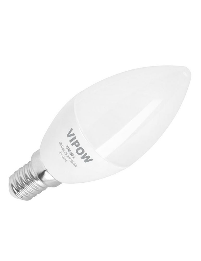 Bec led lumanare 6w e14 6500k 230v