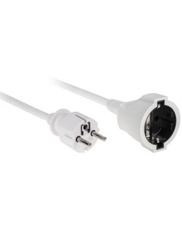 Cablu prelungitor electric alb 3x1 5m  - 1 - Tik.ro