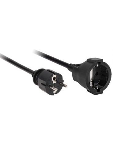 Cablu prelungitor electric negru 3x1 3m  - 1 - Tik.ro