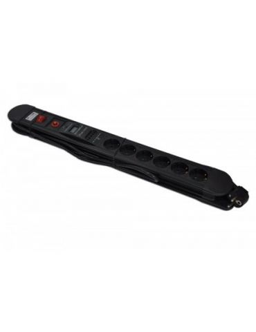 Prelungitor 6 posturi 1.5m (3x1.0mm) low e Kemot - 1 - Tik.ro