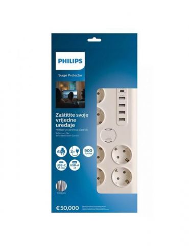 Prelungitor surge protector 6 prize philips Philips - 1