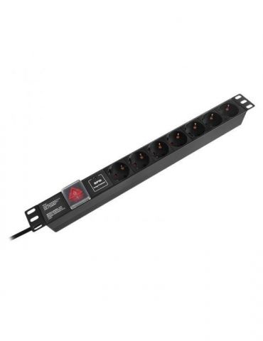 Pdu rack 19 inch 7 prize switch 16a 2m emtex Emtex - 1 - Tik.ro