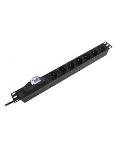 Pdu rack 19 inch 7 prize siguranta 16a emtex Emtex - 1 - Tik.ro