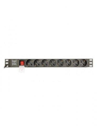 Pdu rack 1u 8 prize 3680w 3m gembird Gembird - 1