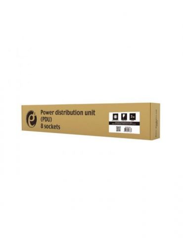Pdu rack 1u 8 prize 3680w 3m gembird Gembird - 1