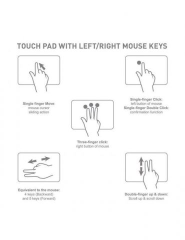 Tastatura wireless touchpad pentru smart tv Omega - 1