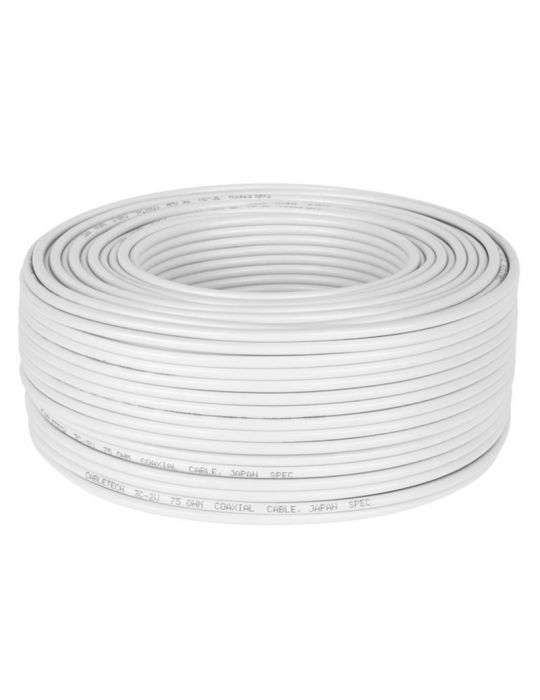 Cablu coaxial 3c2v alb  - 1