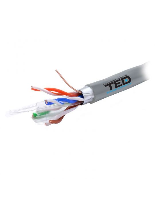 Cablu ftp cat 6 cupru 0.52mm 305m ted electri TED Electric - 1