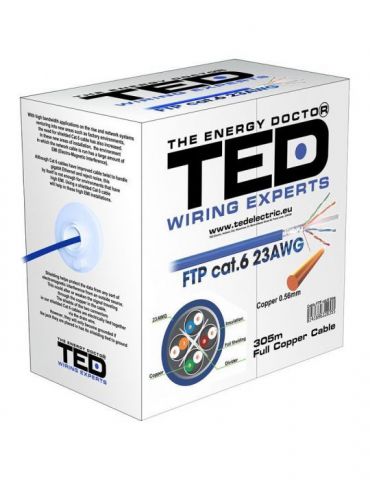 Cablu ftp cat 6 cupru 0.52mm 305m ted electri TED Electric - 1