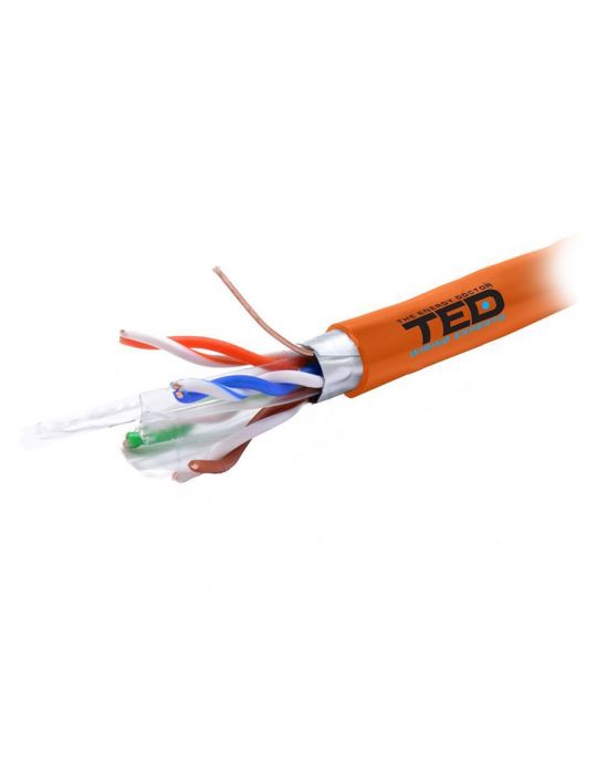 Cablu ftp cat 6 cupru 0.56mm lszh 305m ted el TED Electric - 1