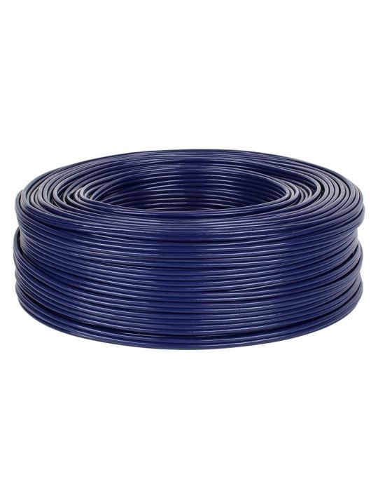Cablu 2rca 4mm albastru rola  - 1