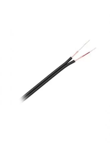 Cablu 2 fire negru hq rola 100m  - 1