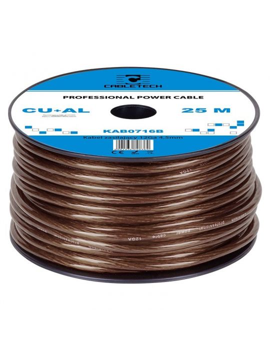 Cablu putere cu-al 12ga (4.5mm/3.31mm2) 25m n Cabletech - 1