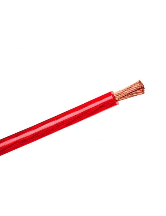 Cablu putere cu 6ga (7.8mm/13.29mm2) 25m rosu Peiying - 1