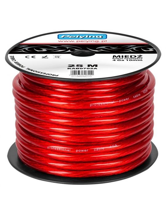 Cablu putere cu 4ga (10mm/21.15mm2) 25m Peiying - 1